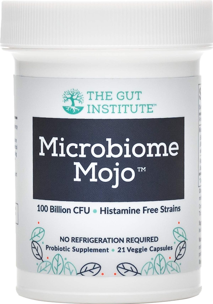Microbiome Mojo 2-in-1 Probiotici ad alta potenza - 100 miliardi di CFU Plus 500 milioni di Probiotici vitali a base di suolo per capsula - 21 Conte - No Refrigeration Needed - Made in the USA