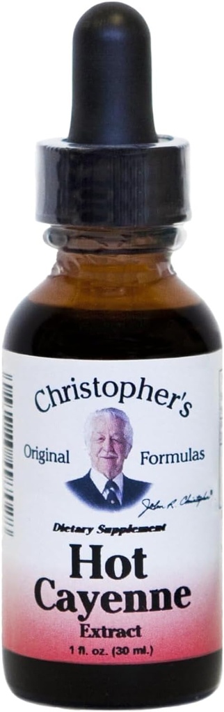 Christopher's Formulas Original Hot Cayenne Extract, 1 fl oz - Integratore naturale di erbe