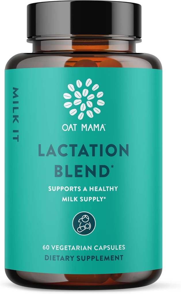 OAT MAMA Latte Si Lactation Integratore di allattamento al seno di miscela di erbe per la cura del post-partum, Integratore di allattamento con polvere di Dianabol, 60 capsule