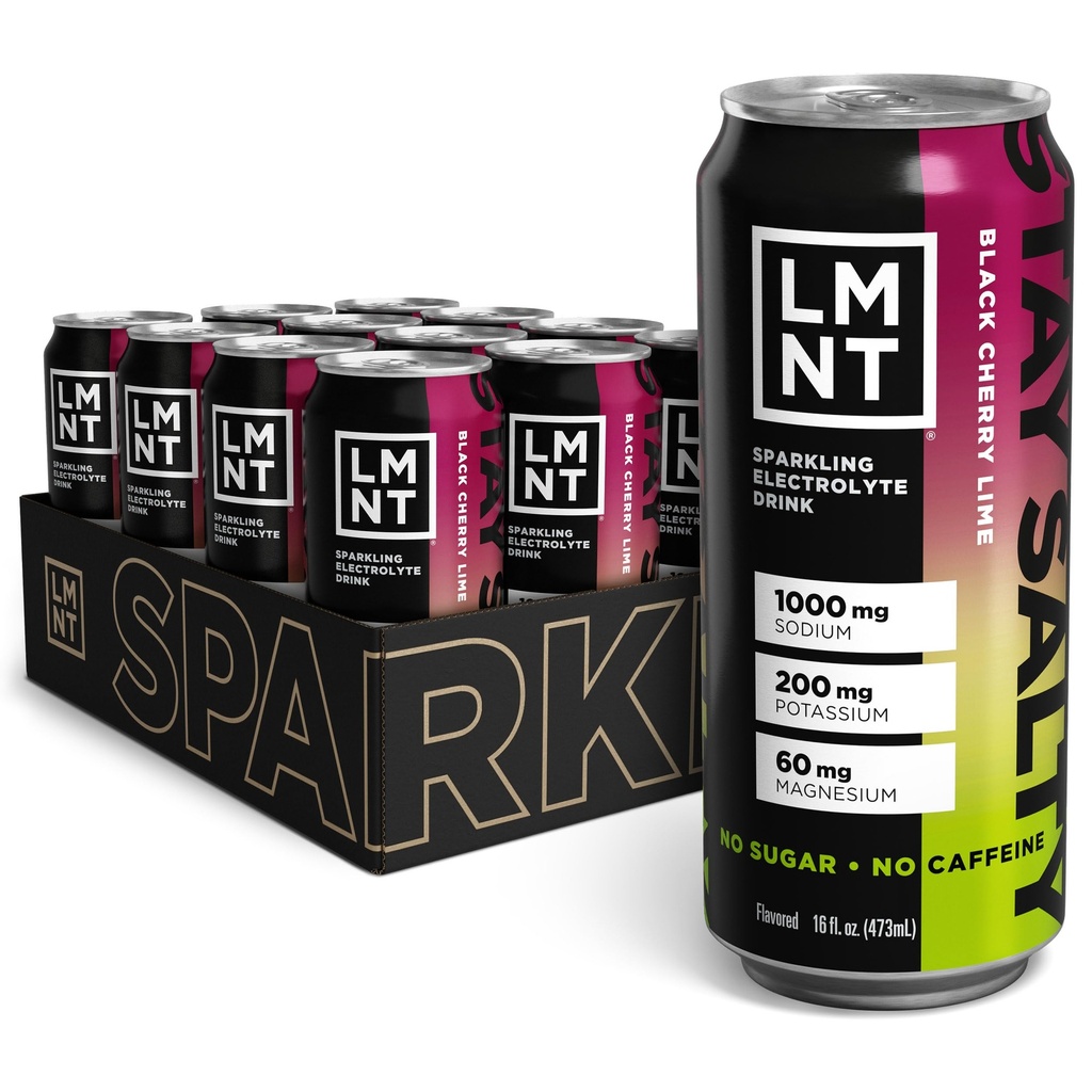 Bevanda LMNT Spumante Electrolyte Bevanda - Black Cherry Lime | 12-Count