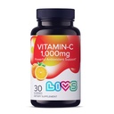 Vitamina C 1000mg Gummies per Bambini & Adulti |Antioxidant & Immune Support Supplemento | Multivitamina Vegana per Capelli, Pelle & Unghie | Non OGM, Gluten-Free, Gelatin-Free Chewable 1000mg Per Serving 30 Ct