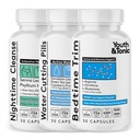 Giovani & Tonico Sculpt Lean Cleanse – Feel Lighter & More Toned, Water Weight & Bloating Relief, Detox & Fluid Loss Support – Bedtime Trim, 15 Day Colon Cleanser, 90 Pills for Metabolism & Defined Body