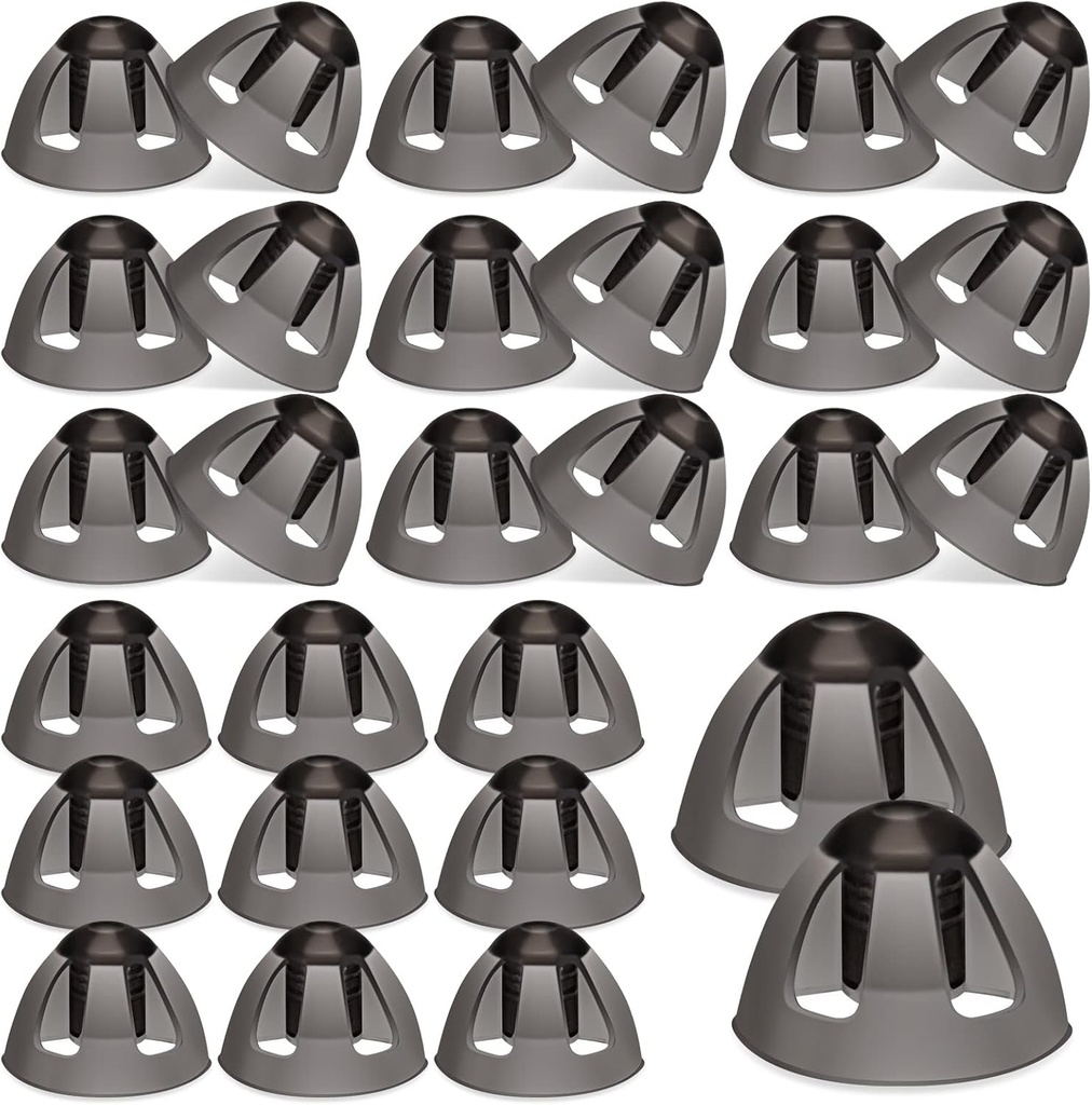 Geiserailie 30 Pcs apparecchi acustici Domes 8mm apparecchi acustici Open Doms Sostituzione Media Open Hearing Aid Accessori Compatibile con GN Resound Hearing Aids Consigli per l'orecchio