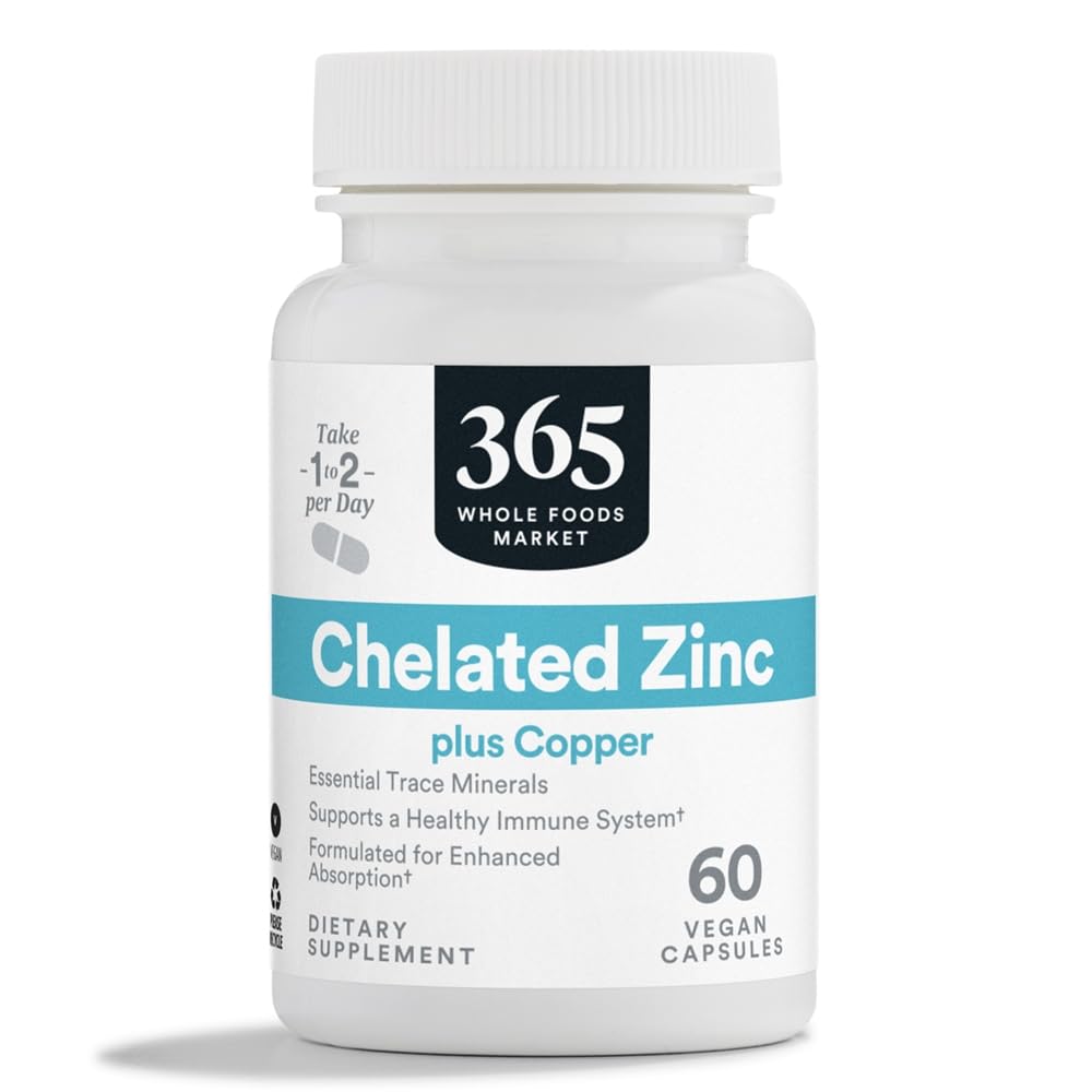 365 da Whole Foods Market, Zinco Chelato, 60 CT