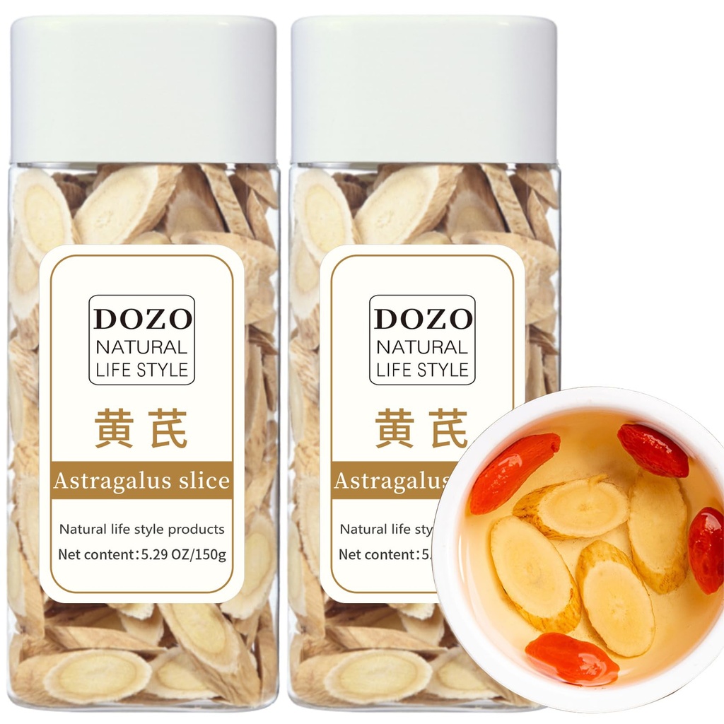DOZO Astragalus Slice Radix Astragalus radice Huang qi Tea 黄芪 300g/10.5oz Premium Astragalus Root Tea Slices 黃芪