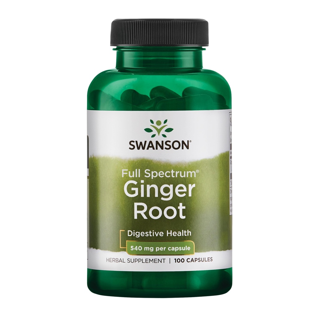 Swanson Premium Brand Ginger Root 540 Milligrams 100 capsule