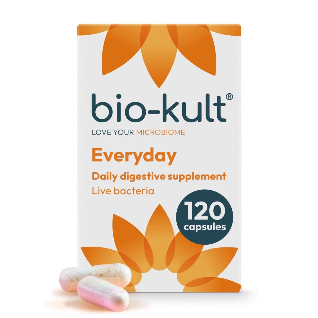 Bio-Kult tutti i giorni Probiotici | 14 Strains | Supplemento probiotico adulto | Non OGM, Senza glutine | 120 capsule