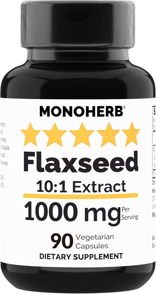 Estratto di lino MONOHERB 1000 mg - 90 capsule vegetariane