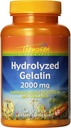Thompson Hydrolyzed Gelatin 2000mg | Proteine & Collage Bovine-Sourced per Celle Sane & Supporto Unghie | Absorbimento potenziato | 60 compresse | Confezione di 2