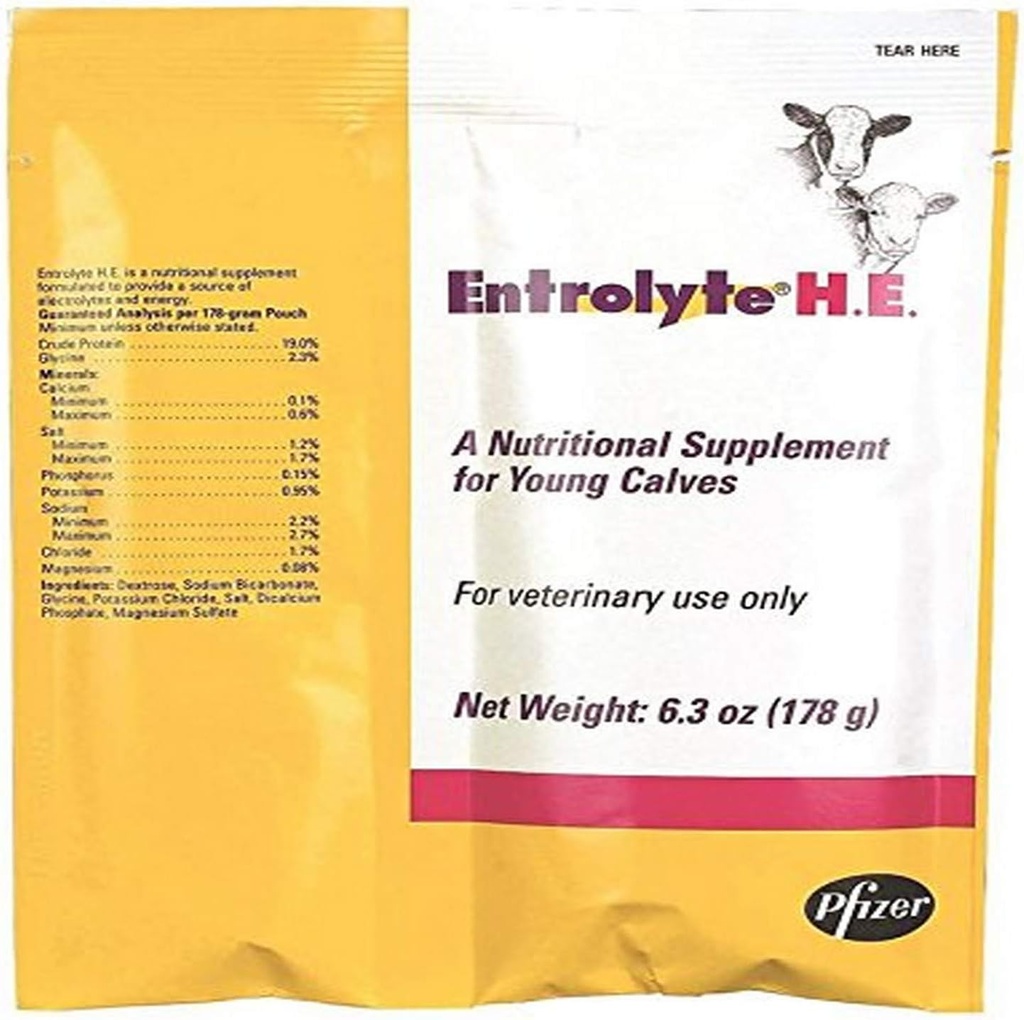 8152 Electrolyte H.E. Imballaggi per giovani vitelli, 178g