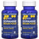 Dopamine Brain Food - 650mg L-Tyrosine Supplement - Dopamine Supplemento per Focus & Mental Drive - Supporta energia mentale - Neurotrasmettitore Supporto con Vitamine B - 120 capsule