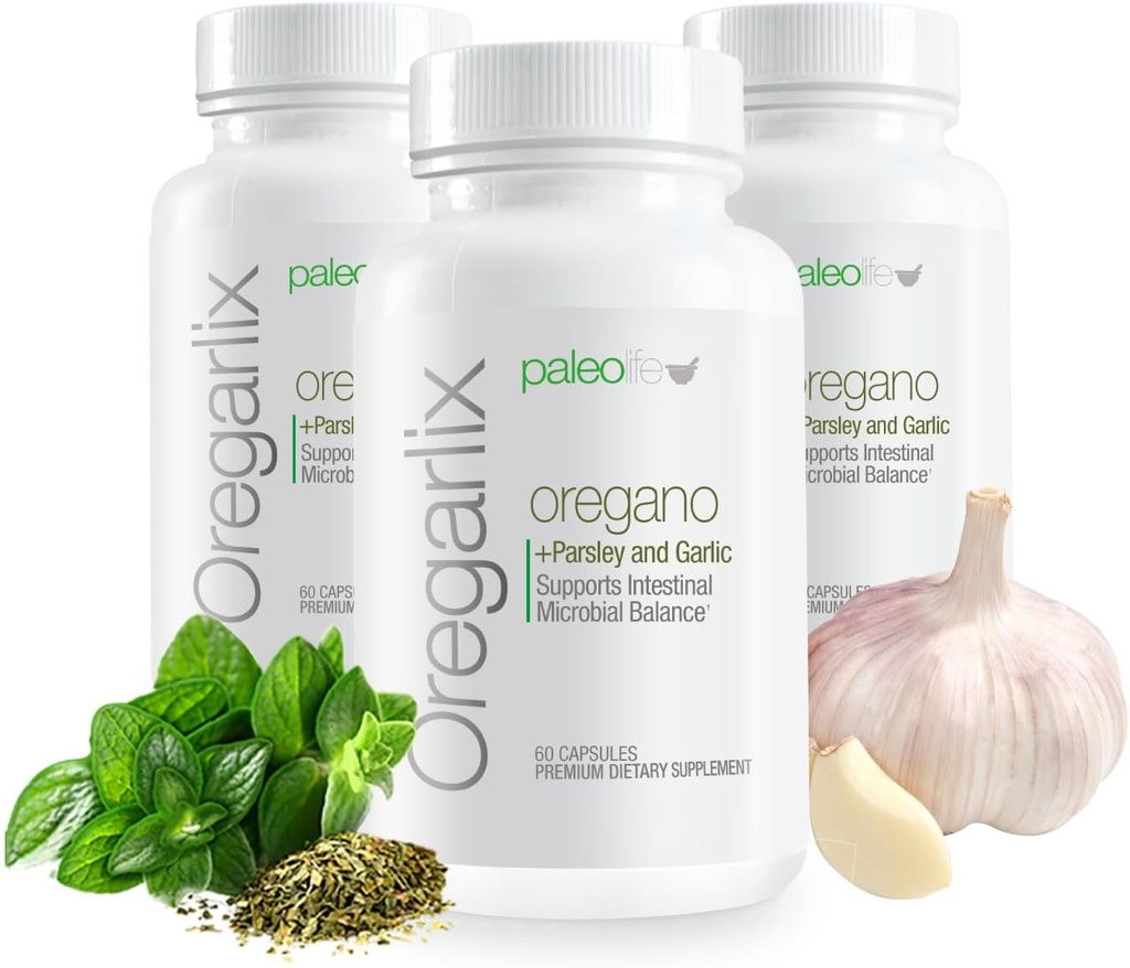 Oregarlix Premium. Gut Health Supplement. Bilancia Microbiale con Prebiotici Premium - Aiuta a mantenere un buon batterio sano e crescente - 100% naturale (3-Pack)