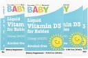 Nutrizione d'oro della California Baby Vitamin D3 by - Liquid D3 Supplemento per i bambini, Per vegetariani - Alcol & Gluten Free, Non-GMO - 10 mcg (400 IU), 0.34 fl oz (10 ml)