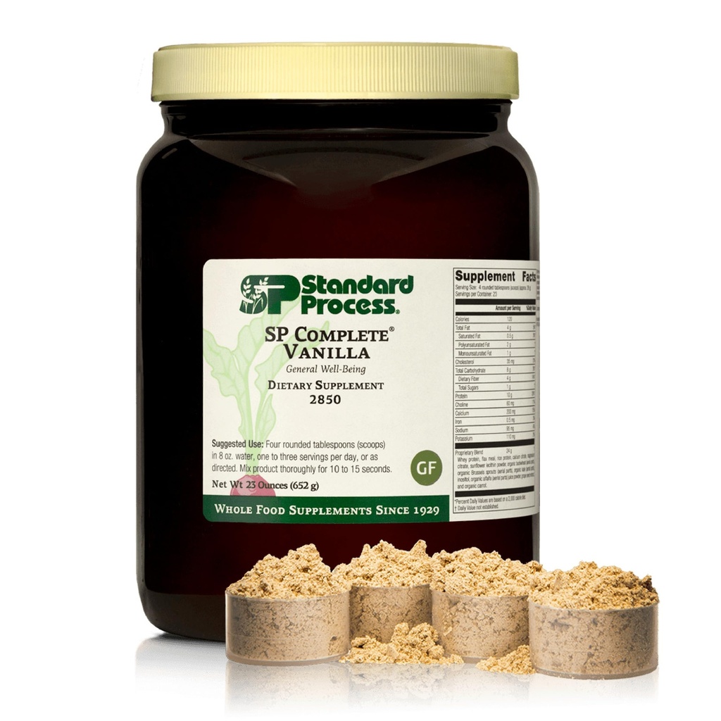 Processo standard SP Complete - Nutrizione integrale per la funzione Immune & Liver - Fonte proteica con attività antiossidante - Supporto muscolare post-allenamento - Gluten-Free & Non-Soy - Vanilla, 23 oz