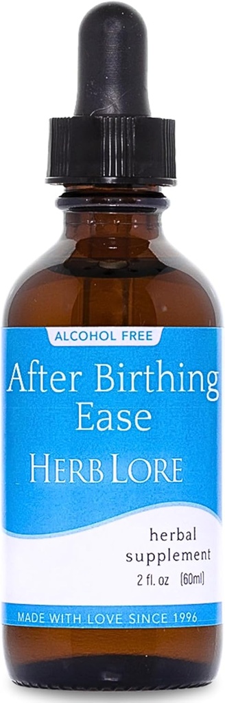Herb Lore Dopo Birthing Ease Tincture – Postpartum Drops for After Birth Cramping & Contractions with Cramp Bark, Blue Cohosh & Motherwort (2 fl oz)
