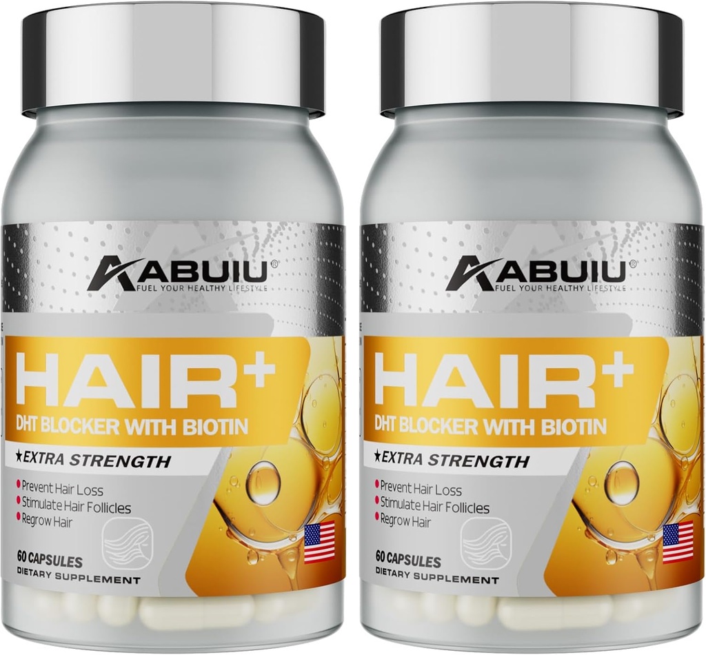 Biotina per la crescita dei capelli Uomini - Biotin Supplemento 5000 mcg, con vitamina C E B12 B6 Un supporto per unghie forti Cura dei capelli Salute - USA Made - 120 capsule / 2 pacchetti