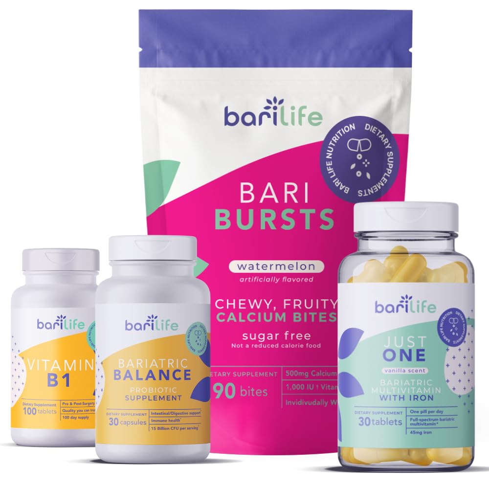Bari Vita Gastric Maniche, Gastric Bypass Vitamina e Supplemento Starter Kit (Watermelon)