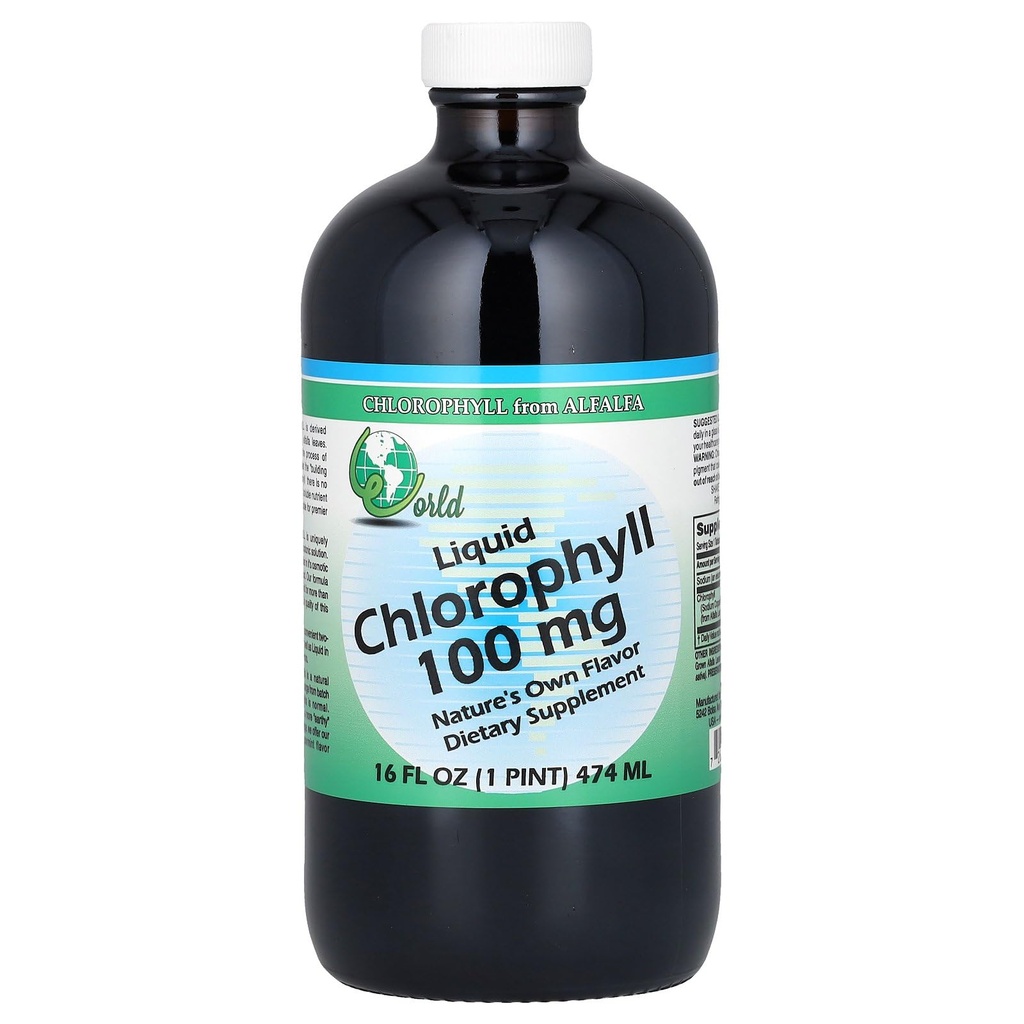Liquidi di supplemento di clorofilla, 100 mg, 16 oncia, 16 Fl Oz (pacchetto di 1)