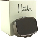 Houder Classy scatola di metallo grigio Pillola caso decorativo con scatola regalo - Carry Your Meds in stile (rettangolare)