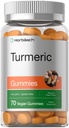 Horbäach Turmeric Gummies | 70 Count | Mango & Peach Flavor | Curcumina currica con Ginger | Vegan Non OGM & Gluten