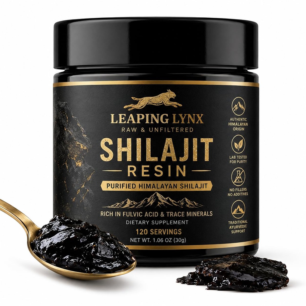 Himalayan Shilajit Resina [1.000 mg] Pure Shilajit Organic Natural ||Gold Grade|| Alpine Harvested, Sun-Dried, & Lab Purified for Men & Women, Max Potency >75% Fulvic Acid & 85+ Minerali di trace