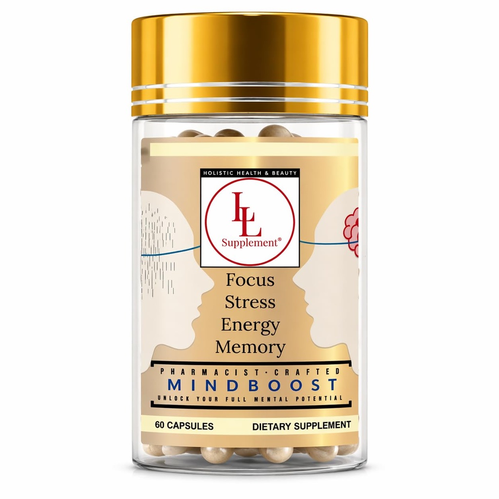 MindBoost di LL Supplemento – Clarity & Calm Nootropic Blend con Lion’s Mane, B-Complex & Alpha Lipoic Acid – Pharmacist Formulated – 60 capsule