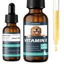 Vitamina E per Cani - Vitamine E - Vitamina E Dropper per Cani, Migliorare la salute della pelle e dei cappotti, Trattamento per la malattia del fegato, Rafforzare il sistema immunitario - Formula naturale per tutte le età e razze - 30 ML