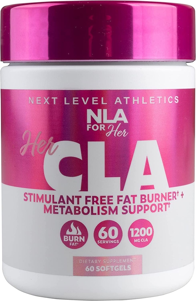NLA Per il suo CLA, 1200 mg, 60 conta - senza caffeina o stimolanti, aiuta a bruciare i grassi, aumentando il metabolismo, aumenta il sistema immunitario, aumenta la resistenza e l'eccedenza, Calorie brucia con gli acidi Omega 6-Fatty
