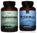 Natural Rhythm Calm Bundle - Triple Calm Magnesium 150mg, 120 capsule + B-CALMplex, miscela unica di vitamina B, 90 capsule