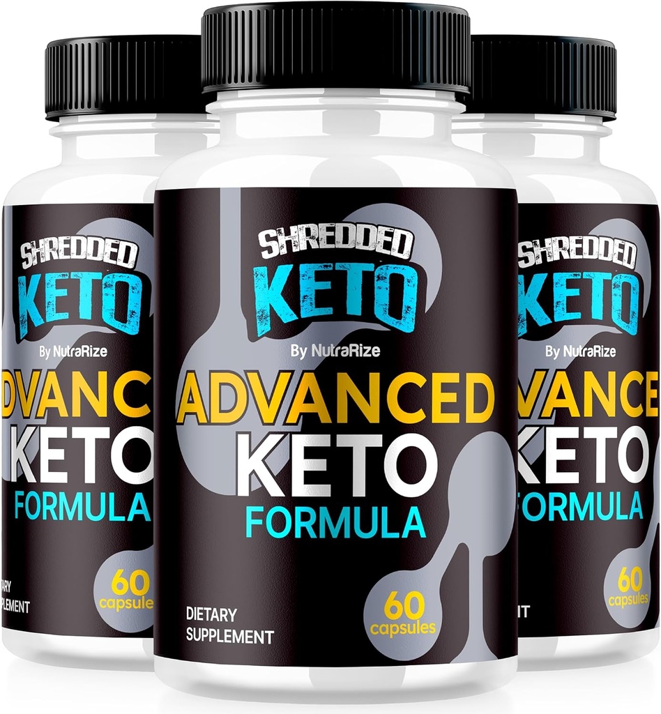 (3 Pack) Pillole di Keto triturate, capsule di perdita di peso di Keto Premium, tutto naturale Keto supplemento per sostenere gli obiettivi di fitness e corpo, recensioni ufficiali di ShreddedKeto (180 capsule)