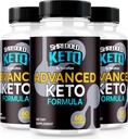 (3 Pack) Pillole di Keto triturate, capsule di perdita di peso di Keto Premium, tutto naturale Keto supplemento per sostenere gli obiettivi di fitness e corpo, recensioni ufficiali di ShreddedKeto (180 capsule)