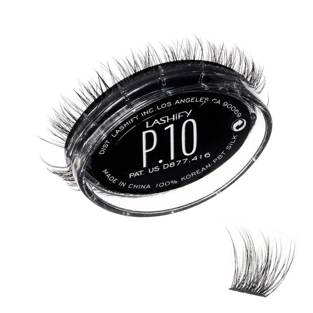 Lashify Plushy 10mm Gossamer Lashes in nero, facile fai da te False Lashes per un Voluminous ancora Look naturale