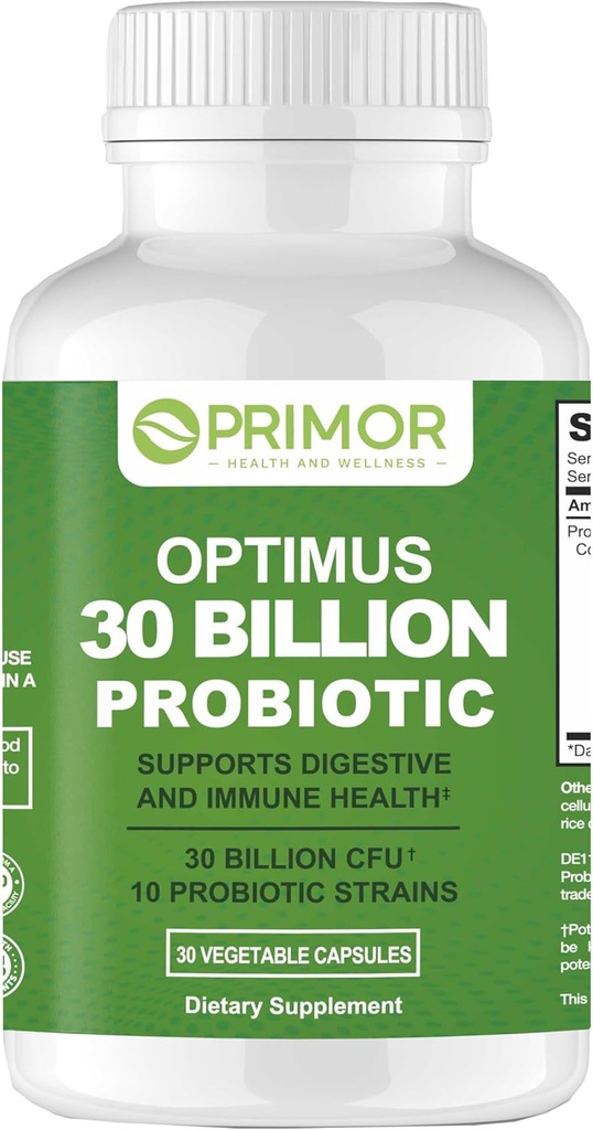30 miliardi di probiotici – 10 strati | Vegan, Non OGM | Gut sano - Supporti digestivo – costipazione occasionale, diarrea, gas & Bloating. per le donne & uomini | 30 conte