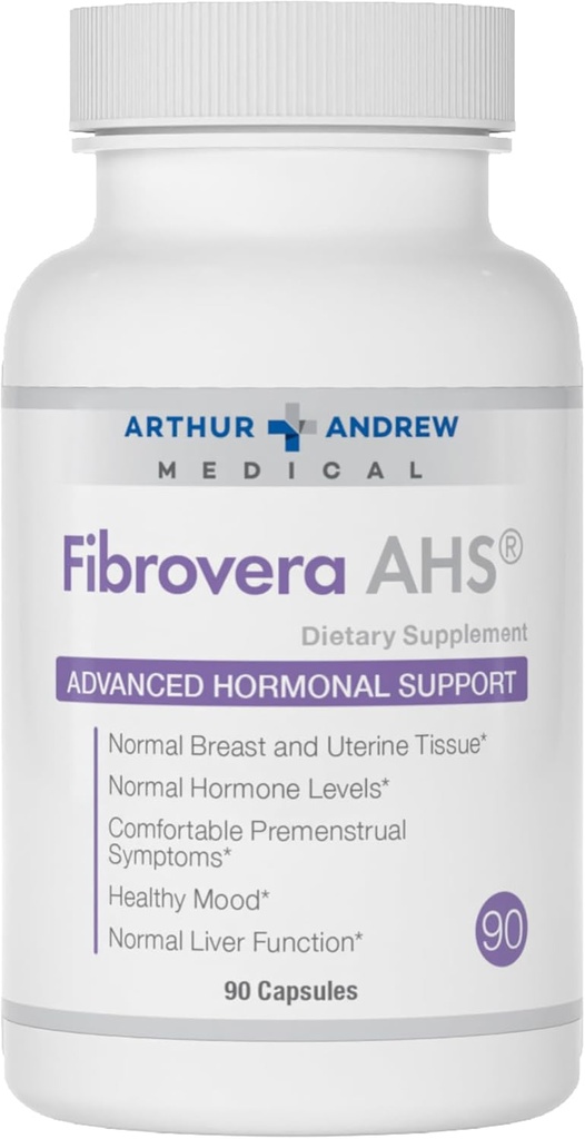 Arthur Andrew Medical, Fibrovera, Donna Enzima e miscela botanica per l'equilibrio ormonale, 90 capsule