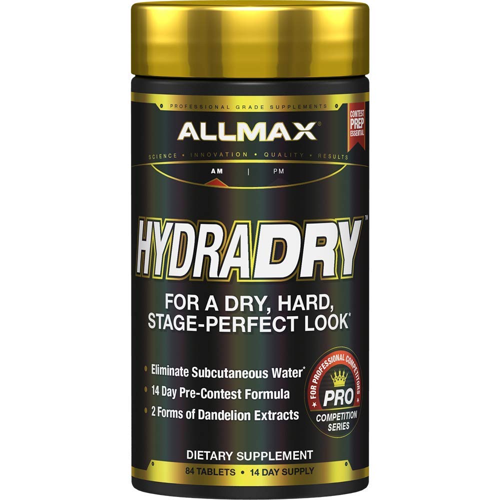ALLMAX Nutrition HydraDry, 14-Day Pre-Contest Water Loss System, 84 compresse