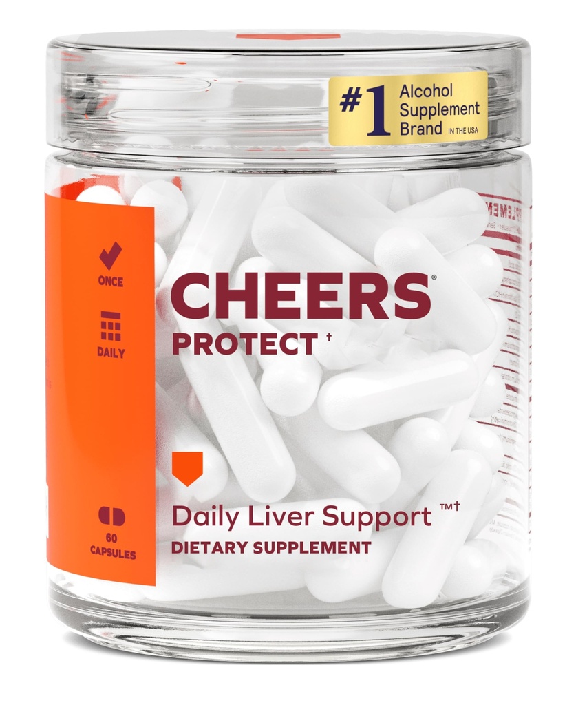 Supplemento al fegato giornaliero per bevitori con L-Cysteine + DHM | Aumentare i livelli di Glutathione | 30 Dosi | Cysteine, Dihydromyricetin, Latte Thistle, Prickly Pear, B-Vitamins, Ginger