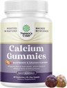 Gummie di calcio ad alto assorbimento con vitamina D3 - Delizioso calcio 500 mg Gummies per adulti - Masticabile e vitamina D supplemento per la salute e il supporto immunitario Gelatin-Free 60ct (1 confezione)