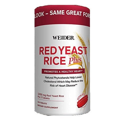 Weider Red Yeast Rice Plus con Phytosterols 1200 mg per 2 compresse - 240 compresse