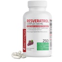 Bronson Resveratrolo 500 Complesso Standardizzato Trans-Resveratrolo + Uva Seed & Estratto di Vino Rosso, 250 capsule