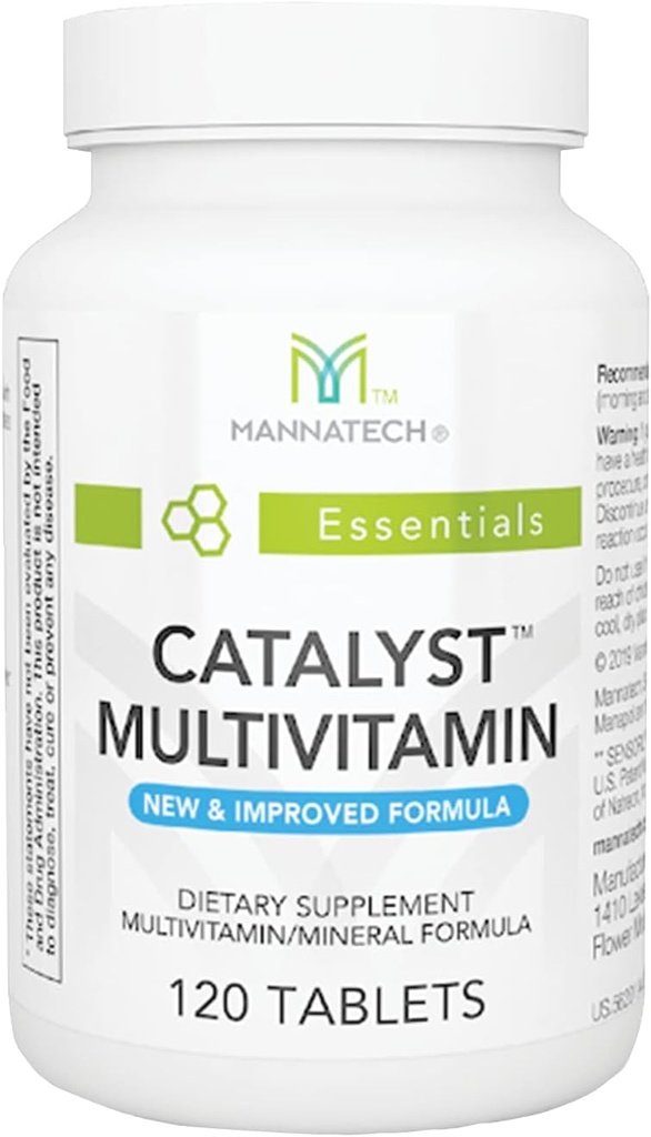 Mannatech Catalyst Multivitamin 120 compresse, massimizzare il tuo Multivitamin. Fornisce antiossidanti vitamina A, vitamina C e vitamina E, ora con Ashwagandha per sostenere fisicamente ed emotivamente