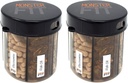 Dispenser per Pillole per Biscotti con Etichette di Confronto - Extra Large Pill Container Bottiglie Quasi Qualsiasi Supplemento - Facile da Dispensare (Monster Fit - 2 Pack)