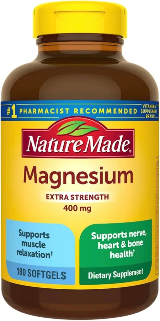 Natura Made Extra Forza Magnesio 400 mg., 180 Softgels
