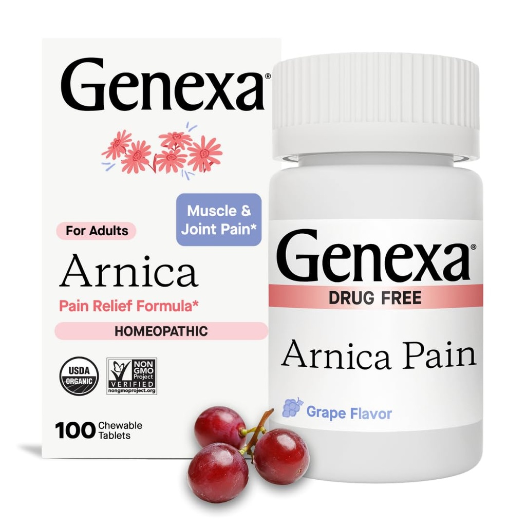 Genexa Arnica per il sollievo dal dolore | Alleviare il dolore muscolare & Joint Pain, Soreness & Stiffness