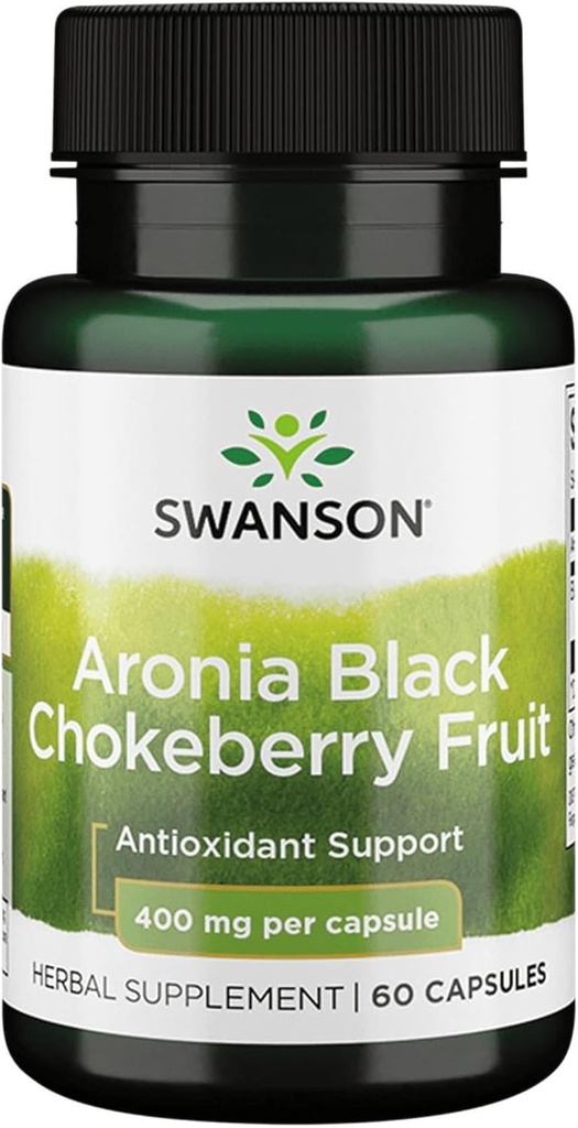 Swanson Spettro completo Aronia (Chokeberry) 400 Milligrammi 60 capsule