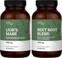 Terra Harmony Organic Lion's Mane & Beet Root Polvere - 120 capsule ogni