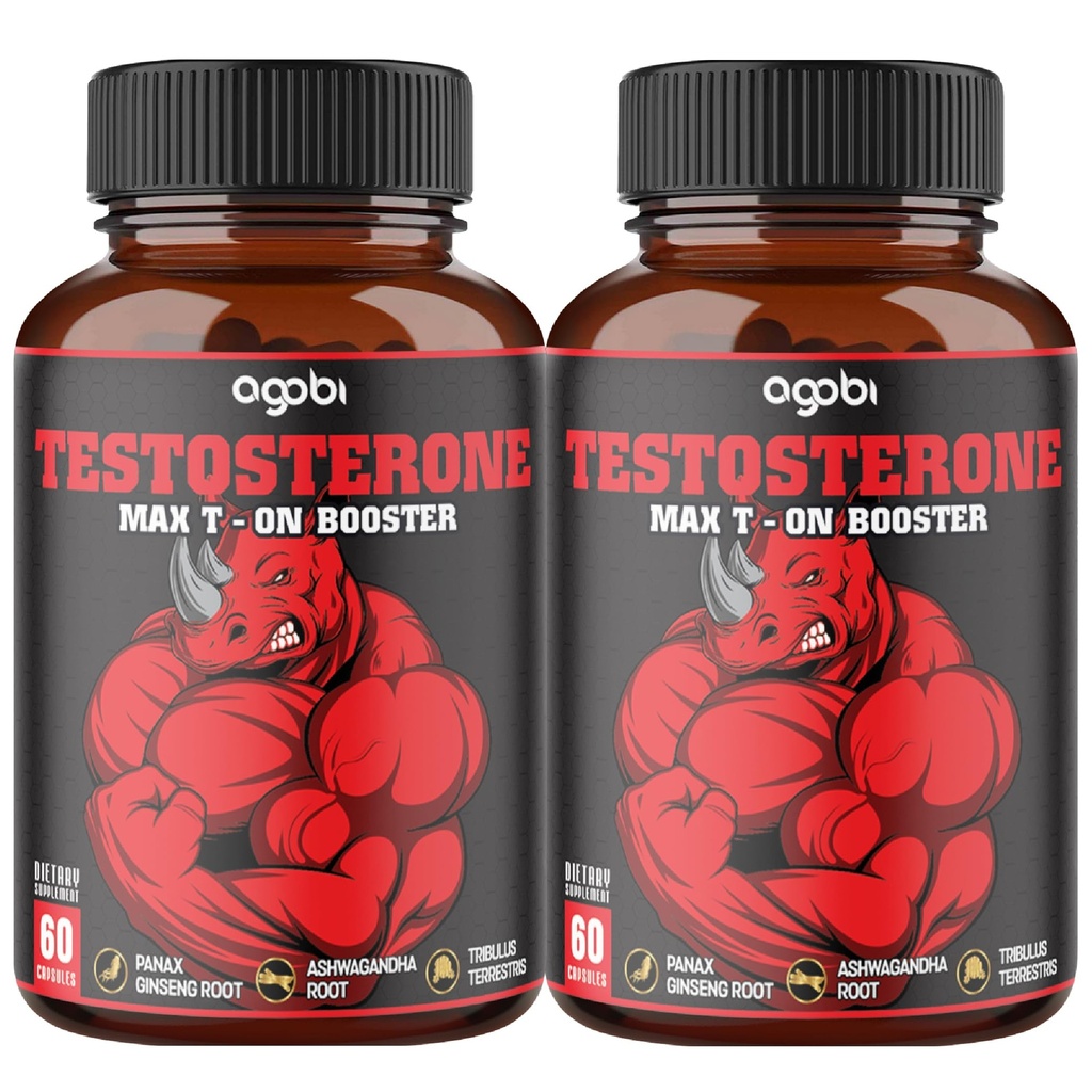 2 confezioni 60 capsule - 11 erbe combinate con Ginseng, Ashwagandha, Tribulus & More.