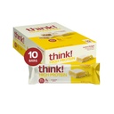 Pensa! Barre di proteine, Spuntini di alta proteina, senza glutine, Kosher Friendly, Barre di limone, Bar di nutrizione, 2,1 Oz per bar, 10 conte (Packaging May Vary)