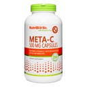 NutriBiotic Meta-C Capsule, 500 mg Spirulina-Bound Vitamina C, 250 Conte | Buffered with Calcium, Biologically Active Spirulina Metabolites & Lemon Bioflavonoids | Antiossidante & Collagen Support
