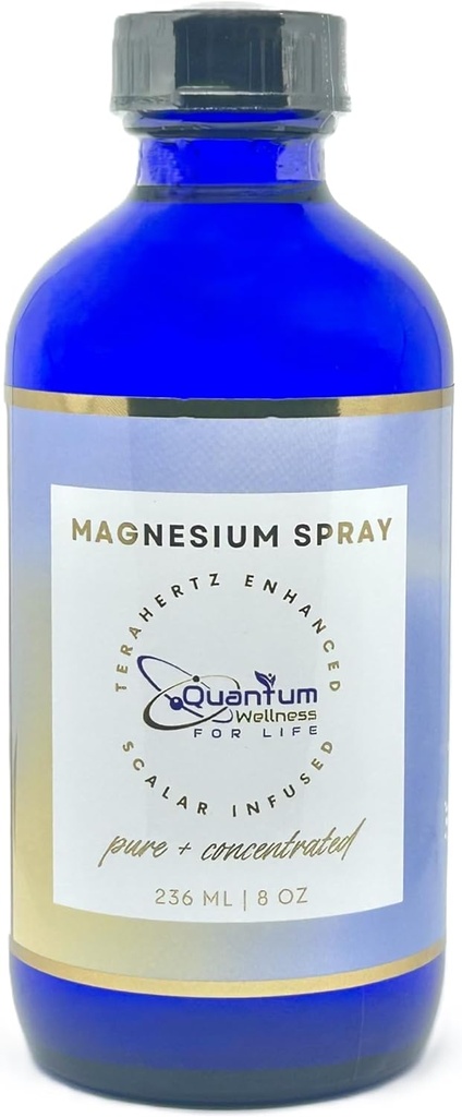 Magnesio Spray Refill, Scalar Energy Infuse, Pure e Organico, Made in USA, Glass Packaging (8 oz Refill)