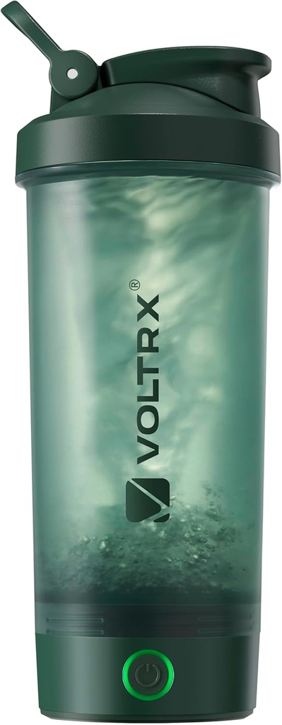 VOLTRX Protein Shaker Bottiglia, Miscelatore elettrico di Shake della proteina ricaricabile C della fusione, Tazze di Shaker per le Shakes della proteina e la sostituzione del meal Shakes, BPA Free, 24oz
